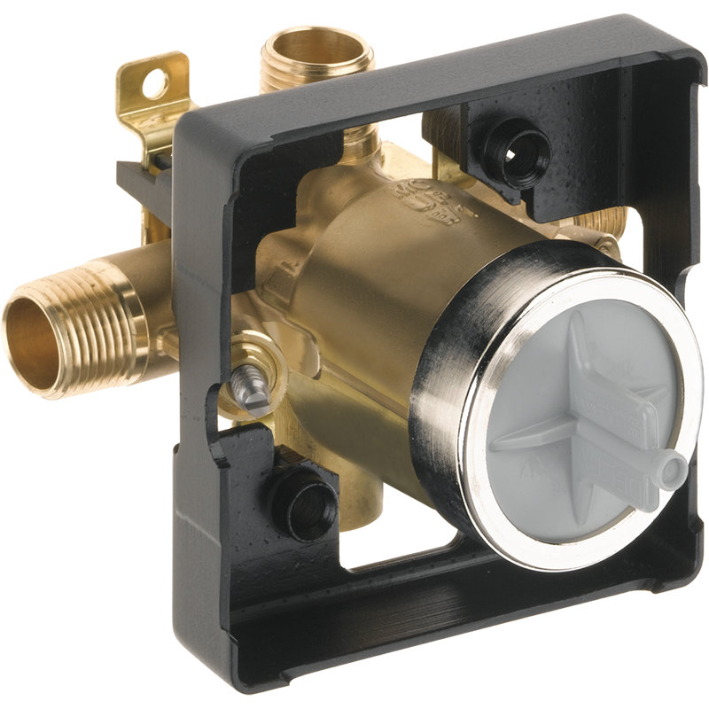 R10000UNWSHF Delta MultiChoice Universal Mixing RoughIn Valve with Service Stops and HighFlow